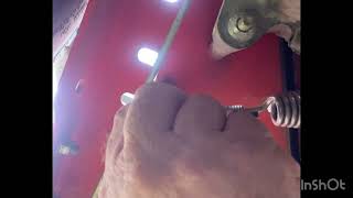 Replacing spring tension bolt drive belt Tension spring How To [upl. by Lysander]