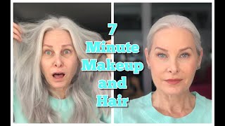 7 Minute Makeup and Hair Get Ready With Me [upl. by Enilecram]