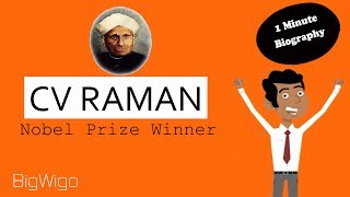 CV Raman Nobel Prize Winner  1 Minute Biography  Short Story [upl. by Nwahsd]