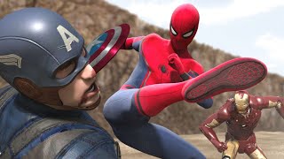 Spiderman Vs Captain America WWE Live 2K24 shorts wwe shortsfeed [upl. by Tnemelc]