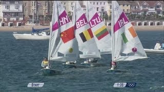 Womens Laser Radial Sailing Final Full Replay  London 2012 Olympics [upl. by Oisangi431]