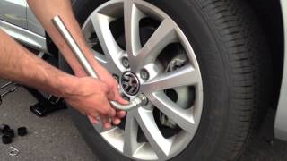 How To Volkswagen Tire Change [upl. by Eldred192]