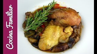 Receta de pollo a la cazadora paso a paso  Recetas caseras de Javier Romero [upl. by Olegnad]