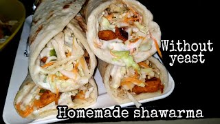 Shawarma  shawarma recipe without yeast  easy and simple chicken shawarma  Shawarma in tamil [upl. by Auqcinahs534]