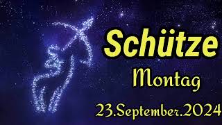 SCHÜTZE Horoskop heute Montag 23 SEPTEMBER 2024 ♐ [upl. by Haldas262]