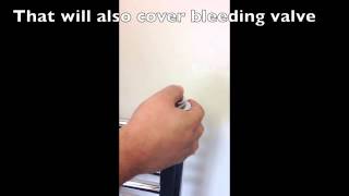 Heated Towel Rails Bleed valve and Blanking Plug Cover [upl. by Connel877]