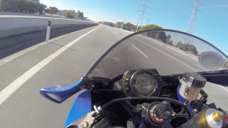 Kawasaki ZX10R  Top Speed with GPS [upl. by Nyrad]