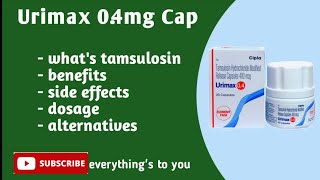 URIMAX 04MG CAP  Full Details  Medicines details in Tamil  Marundhu Kadai [upl. by Chainey]