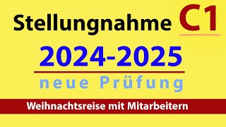 Stellungnahme C1  Brief schreiben 20242025  Prüfungsvorbereitung [upl. by Anawyt714]