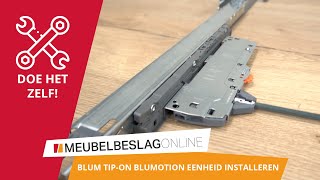 EEN BLUM TIPON BLUMOTION EENHEID INSTALLEREN [upl. by Llertac]