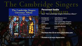 Personent hodie  John Rutter arr Cambridge Singers City of London Sinfonia [upl. by Niai]