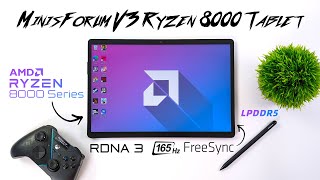 This Is The Worlds First AMD Ryzen 3 In 1 Tablet And Its FAST Minisforum V3 [upl. by Ivy832]