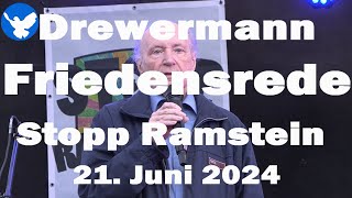 Drewermann Friedensrede Stopp Air Base Ramstein 2024 und Abschluss mit Ganser und Morgaine ua [upl. by Lontson]