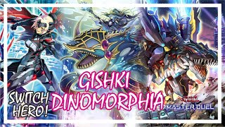 GISHKI DINOMORPHIA RANKED COMBO GAMEPLAY YuGiOh Master Duel masterduel yugioh gishki [upl. by Leruj]