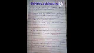 Shikimic acid pathway gernal introduction pharmacognosy 2 Unit1 [upl. by Lajib]