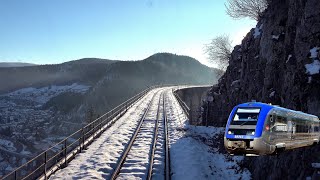 4K SaintClaude  Besançon sur la quotLigne des Hirondellesquot en X73500 [upl. by Bowlds601]