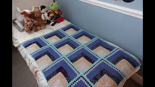 3D Effect Mitred Granny Square Blanket Tutorial and Crochetalong Introduction Ep 1 [upl. by Stochmal]