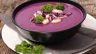 Recette  Soupe de chou rouge au Thermomix [upl. by Dviad]