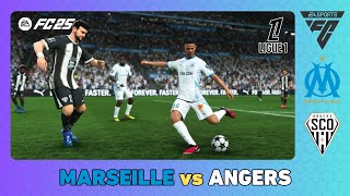 OLYMPIQUE MARSEILLE vs ANGERS  Ligue 1 202425  EA SPORTS FC 25 [upl. by Nnaeus]