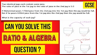 Hard Ratio Algebra Question GCSE Maths Grade 9 revision [upl. by Erialb]