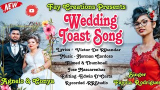 WEDDING TOAST SONG  2023  AGNELO amp CONYA BY CATHERINA RODRIGUES [upl. by Webb322]