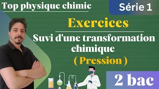 exercices suivi temporel dune transformation chimique  suivi par pression  2 bac série 2 [upl. by Aliahs882]