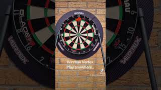 Winmau Vertex portable dartboard standplay darts anywhere inside or out WinmauDartsTV [upl. by Harpp]