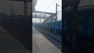 train kitne ki speed se train cross kar rahi hai comment section mein bataen indiantrains [upl. by Ellenhoj575]