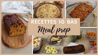 Meal Prep IG bas  Idées de repas pour rééquilibrage alimentaire et recettes IG bas [upl. by Tterag554]