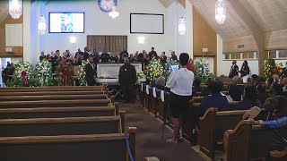 Funeral underway for Pastor Ronald K Mouton tragically killed during apparent road rage incident [upl. by Eybba]