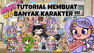 TUTORIAL MEMBUAT BANYAK KARAKTER SECARA GRATIS  AVATAR WORLD  PAZU [upl. by Atinnor]