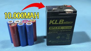 Convert 6V 45Ah Lead Acid Battery to 84V 10000mAh Lithium Battery [upl. by Damal938]