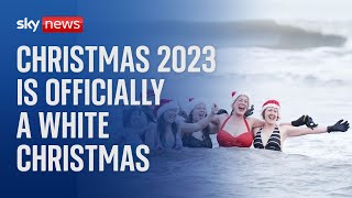 Christmas 2023 officially declared a white Christmas [upl. by Aicercal]