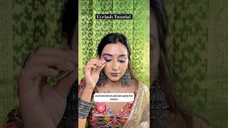 How to Apply fasle eyelashes Eyelashes kaise lagaye tutorial makeuphacks eyelashes minkeyelashes [upl. by Goodman235]