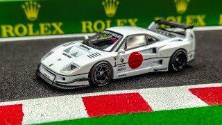 INNO64 Ferrari F40 LBWK Tokyo Auto Salon White 2023 164 Scale Diecast Model [upl. by Eiznikam]