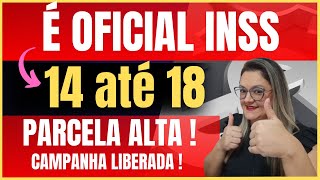 🔴 É OFICIAL INSS   DIA 14 até 18  PRA TODOS   PARCELA ALTA CAMPANHA LIBERADA   ANIELI EXPLICA [upl. by Akehsat]