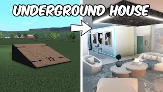 BUILDING AN UNDERGROUND HOUSE IN BLOXBURG [upl. by Michey]