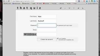 ThatQuizorg Creating an Account [upl. by Alvita184]