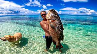 Spearfishing MASSIVE Cubera Snapper Bahamas Polespear Fishing [upl. by Nylitak]