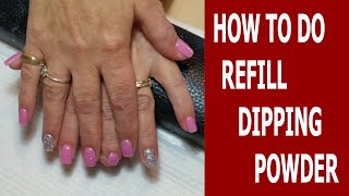 How to do Refill SNS ♥ SNS Nails  Dipping Powder ♥ Lisa Nail Beauty [upl. by Aviva]