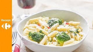 Penne rigate met ansjovis knoflook broccoli en paksoi [upl. by Anse]