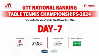 Day7 T1  Evening  UTT National Ranking Table Tennis Championship24 Panchkula  Powered by STUPA [upl. by Wampler]