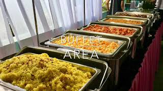 Catering Services buffet set up amp Menu plating [upl. by Nomor]