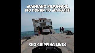 Pio Duran to Mobo Port Masbate [upl. by Annatnom]