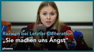 Letzte Generation Pressekonferenz anlässlich bundesweiter Razzien [upl. by Syck]