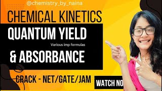 Unraveling Kinetics Quantum Efficiency Optical Density Molar Absorptivity chemicalkinetics [upl. by Alliscirp285]