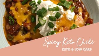 Spicy Keto Chili  CrockPot  Low Carb [upl. by Lemay]