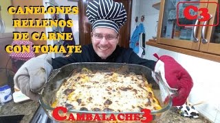 CANELONES RELLENOS DE CARNE TU MEJOR RECETA [upl. by Notsreik]