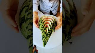 Wonderful watermelon carving shorts NusratsReaction viralshorts youtubeviral2024 [upl. by Llednil]