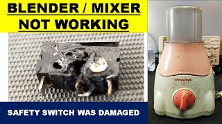 647 How To Repair Blender  Mixer  Grinder  Not Working [upl. by Tezile]